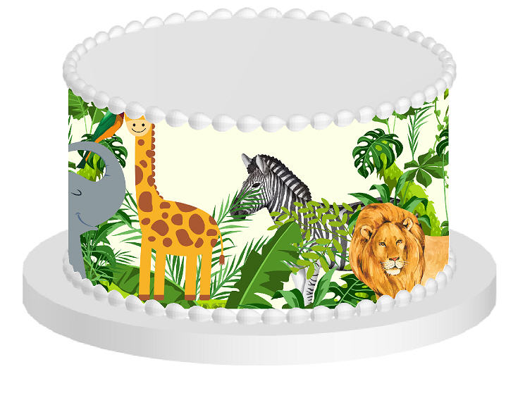 It'a Jungle Edible Cake Decoration Wrap