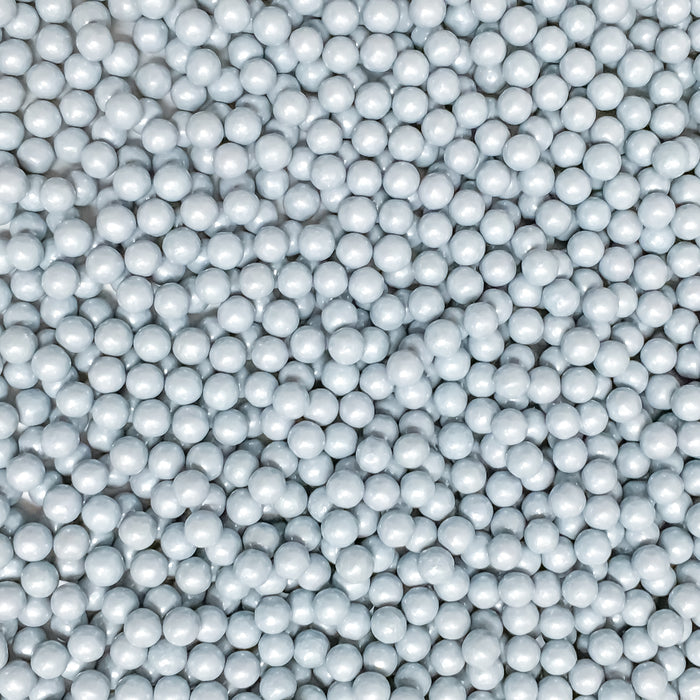 Edible Sugar Pearls (Silver) - 4oz