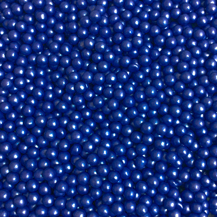 Edible Sugar Pearls (Navy) - 4oz