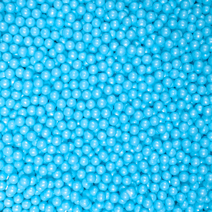 Edible Sugar Pearls (Sky) - 4oz