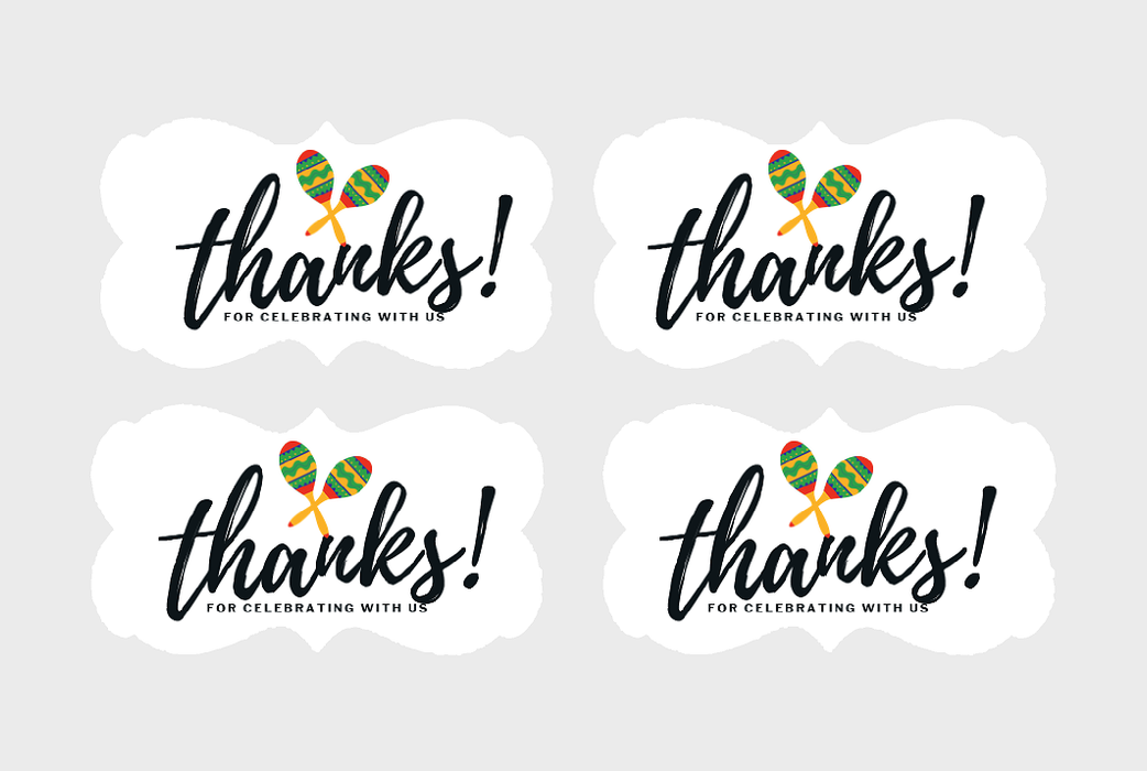 Decorative Paper Stickers 48ct (Maracas)