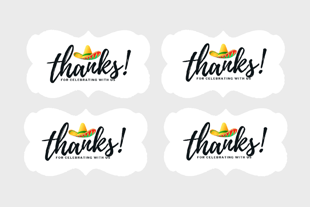 Decorative Paper Stickers 48ct (Sombrero)