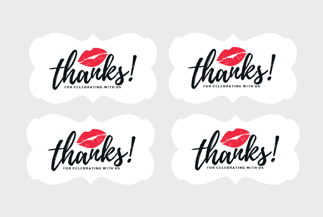 Decorative Paper Stickers 48ct (Lips)