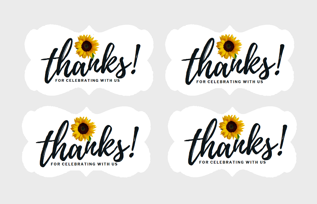 Decorative Paper Stickers 48ct (Sunflower)