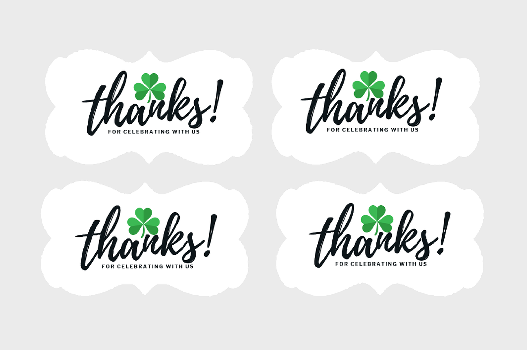 Decorative Paper Stickers 48ct (Shamrock)