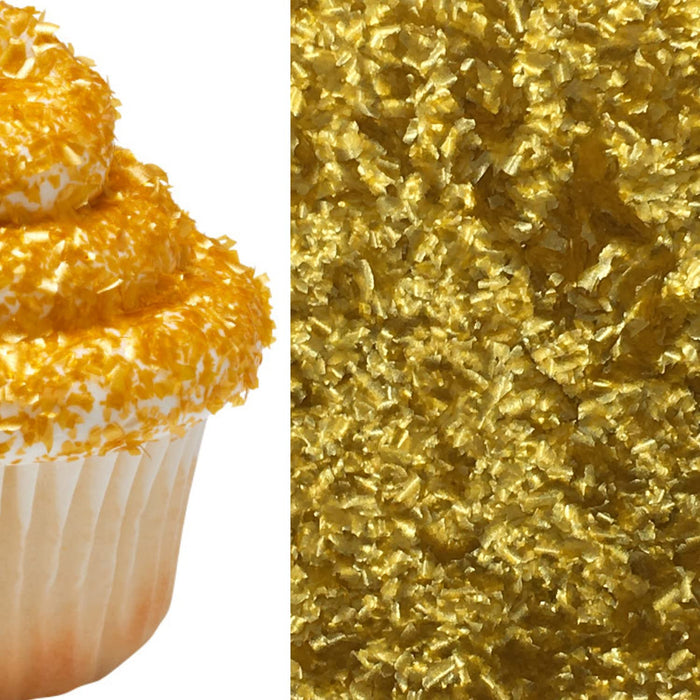 Gold Glitter Flakes  - 0.15oz