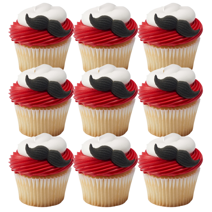 Mustache Decorative Sugars - 12ct