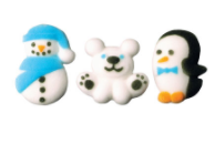 Winter Party Decorative Sugars - 12ct, Asstd.