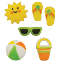 Summer Party Decorative Sugars - 12ct, Asstd.