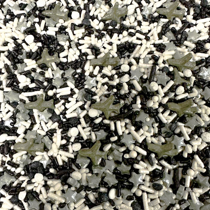 Jet Fighter Black Airplane Dessert Decorating Sprinkle Mix - 4oz