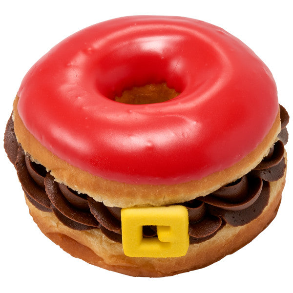 Santa Belt Buckle Edible Icing Toppers 24ct Asstd.