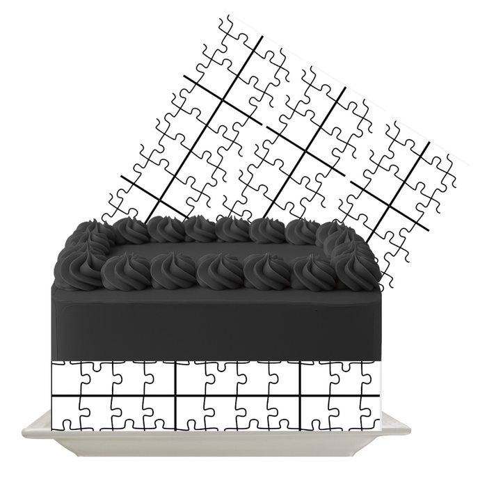 Puzzle Edible Cake Wrap | Colourful Puzzle Icing Sheet | Kids Birthday & Autism Awareness Cake Decoration