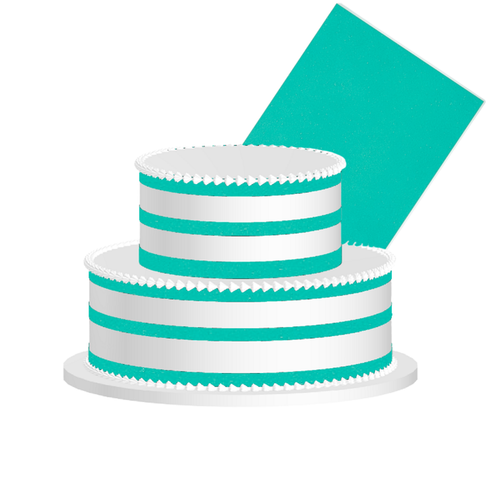 Tropical teal Edible Frosting Sheet – Premium Printable Icing Sheet for Cakes, Cupcakes, Cookies & Dessert Decorating