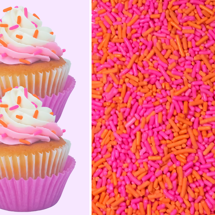 Bicolor Classic Sprinkles (Pink/Orange)