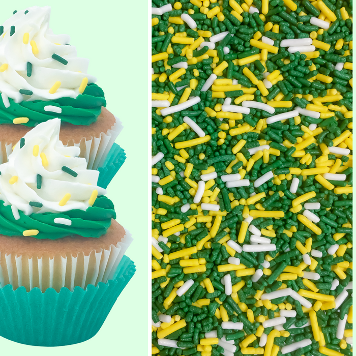 Tricolor Classic Sprinkles (Green/Yellow/White)