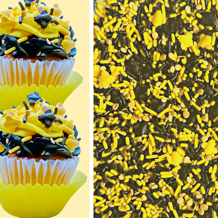 Buzzing Bees Cake Decoration Sprinkle Mix (Pink) - 4oz