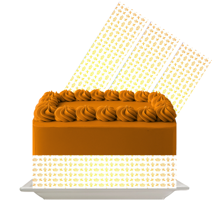 Yellow Flower Burst Edible Cake Wrap | 8x10 Icing Sheet | Sunshine Celebration Cake Decor