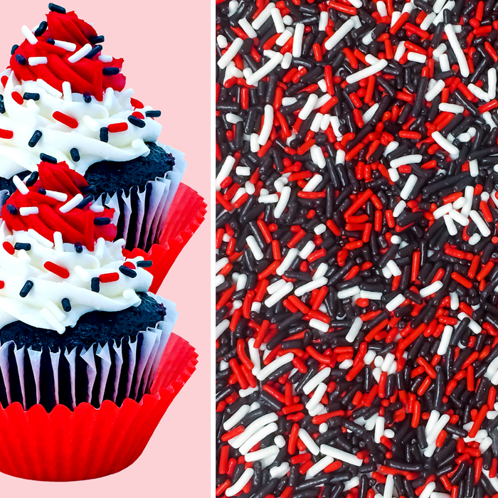 Tricolor Classic Sprinkles (Red/Black/White)
