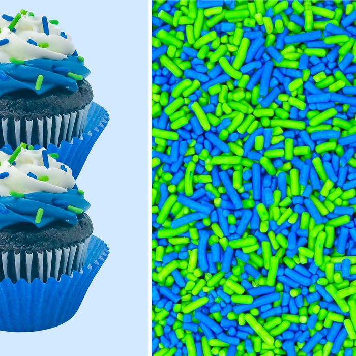 Bicolor Classic Sprinkles (Blue/Lime)