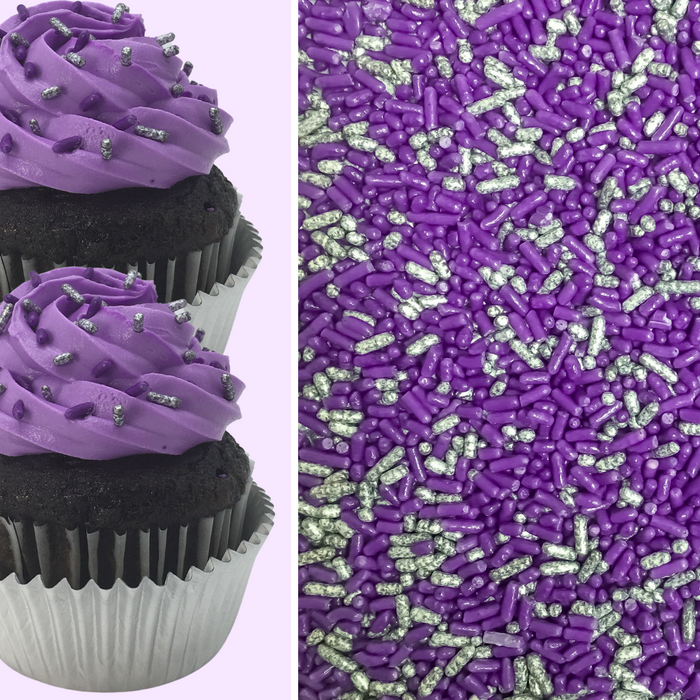 Bicolor Classic Sprinkles (Purple/Silver)