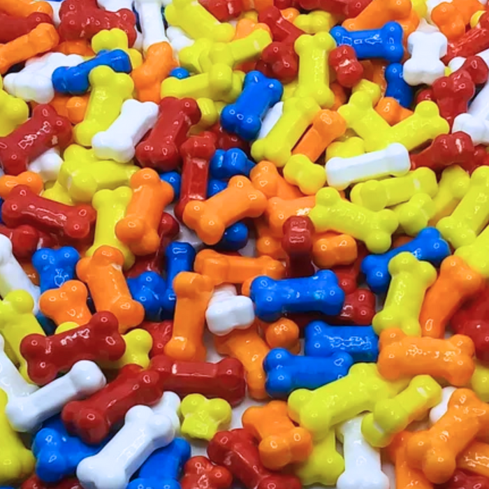 Colorful Dog Bone Shaped Candy Sprinkles