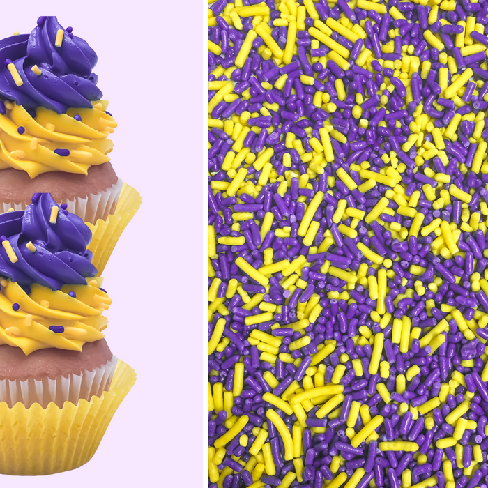 Bicolor Classic Sprinkles (Yellow/Purple)