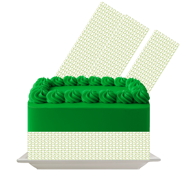 Spring Meadow Dots Edible Cake Wrap | Soft Green Dot Pattern Icing Sheet | Baby Shower & Eco Theme