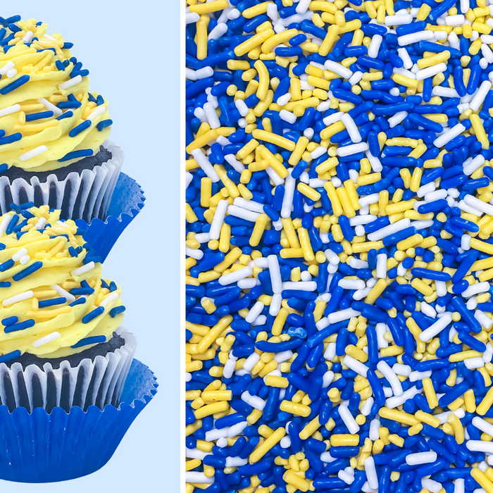 Tricolor Classic Sprinkles (Yellow/Blue/White)