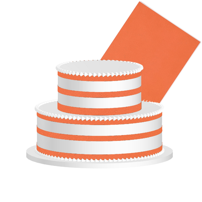 Tangerine Edible Frosting Sheet – Premium Printable Icing Sheet for Cakes, Cupcakes, Cookies & Dessert Decorating