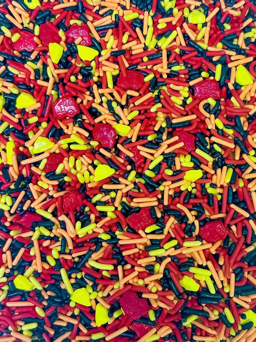 Fire Department Deluxe Sprinkle Mix with Fire Trucks - 4oz