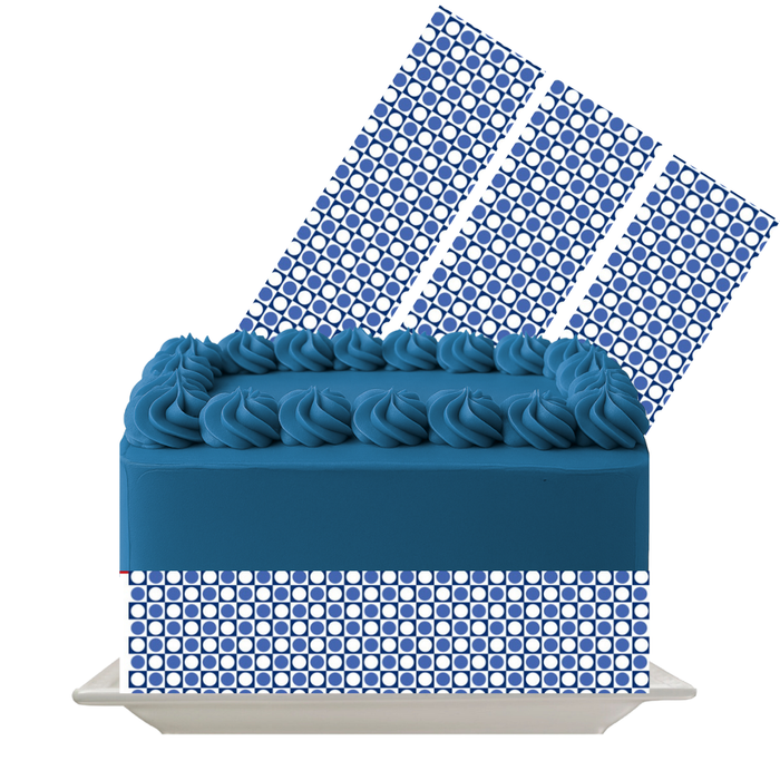 Blue Star Cluster Edible Cake Wrap | 8x10 Icing Sheet | Celebration & Party Cake Decoration