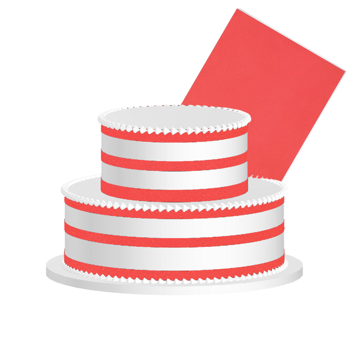 Vivid Red Frosting Sheet – Premium Printable Icing Sheet for Cakes, Cupcakes, Cookies & Dessert Decorating