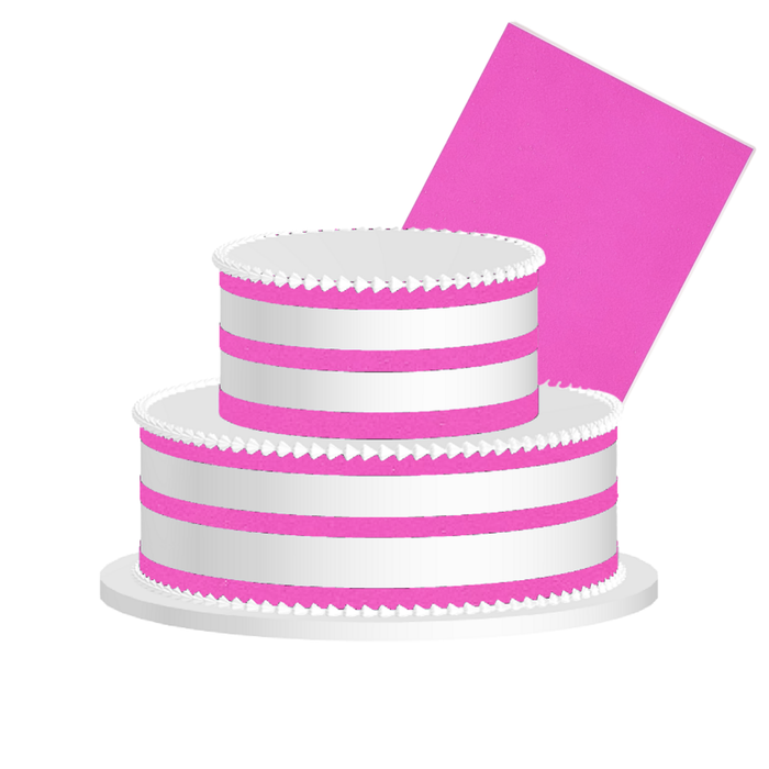 Hot Pink(Fuchsia) Edible Frosting Sheet – Premium Printable Icing Sheet for Cakes, Cupcakes, Cookies & Dessert Decorating