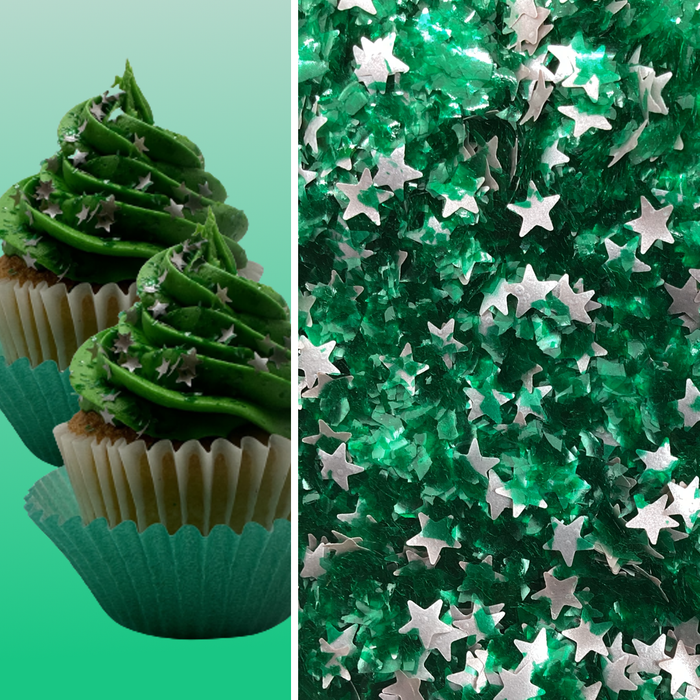 Green Dazzling Forest Sparkle Flakes