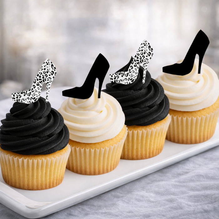 Ready Edibles - Shoes Stiletto Edible Cupcake Decoration Toppers 24ct