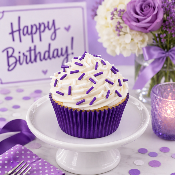 Bicolor Classic Sprinkles (Purple/White)