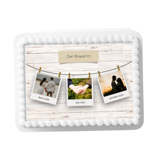 Our Memories Photo Edible Photo Image Cake Decoration Topper 8x10
