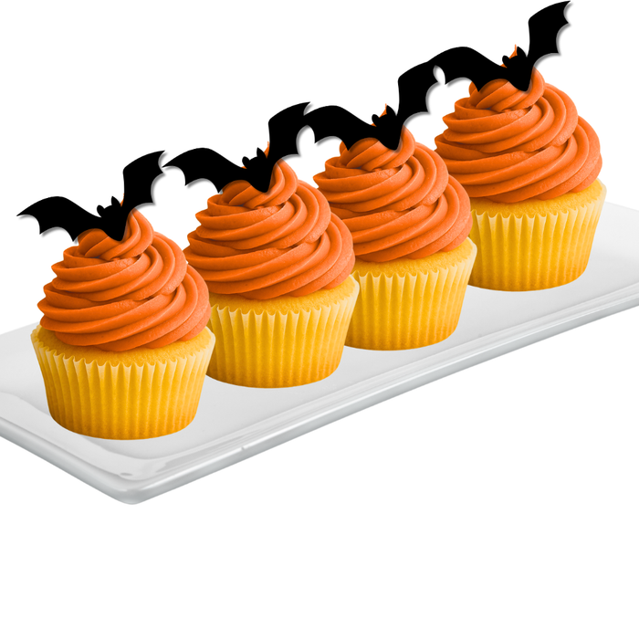 Ready Edibles - Bat Edible Cupcake Decoration Toppers-24ct