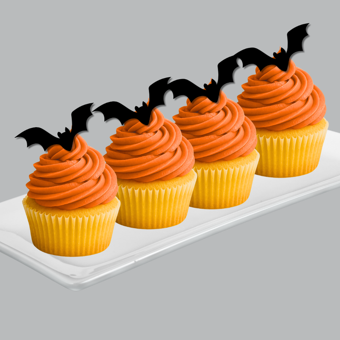 Ready Edibles - Bat Edible Cupcake Decoration Toppers-24ct