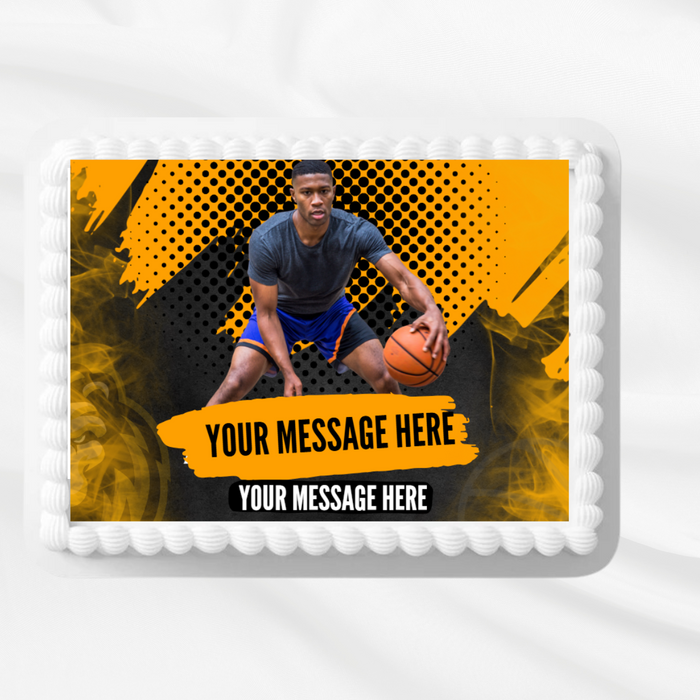 Basketball Player -Add Your Photo Edible Image Cake Decoration Topper