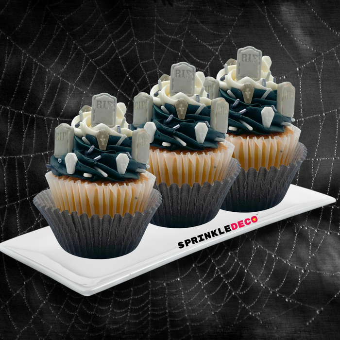 Spooky Graveyard Black and Grey Sprinkle Mix