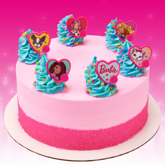Barbie Dessert Decoration Cupcake Toppers - 12ct
