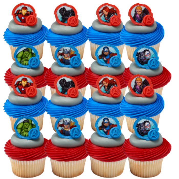 Avengers Dessert Decoration Cupcake Toppers - 12ct