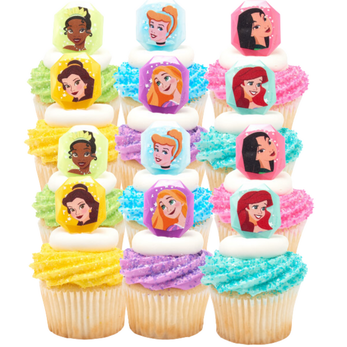 Disney Princess Dessert Decoration Cupcake Toppers - 12ct