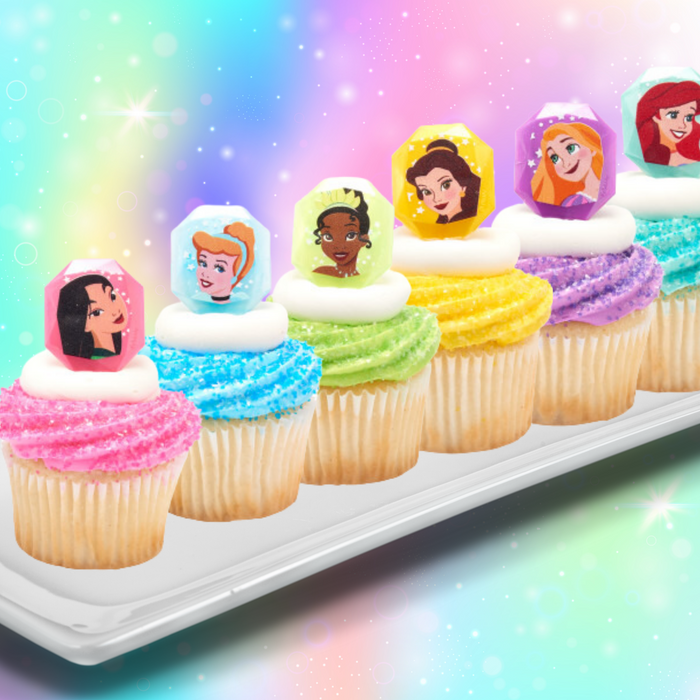 Disney Princess Dessert Decoration Cupcake Toppers - 12ct