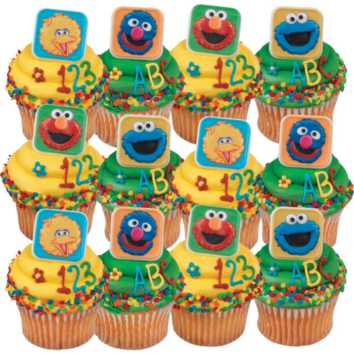 Sesame Street Dessert Decoration Cupcake Toppers - 12ct