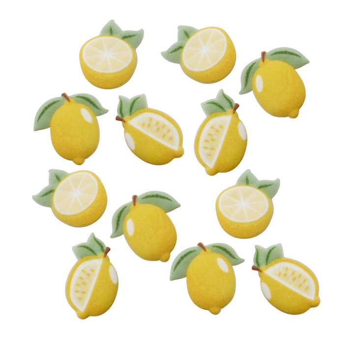 Lemon with Leaves Edible Decorative Sugars - 12ct, Asstd.