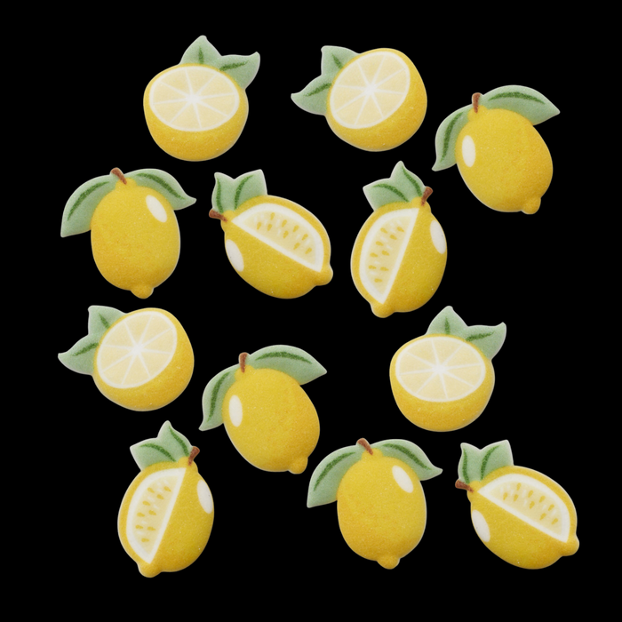 Lemon with Leaves Edible Decorative Sugars - 12ct, Asstd.