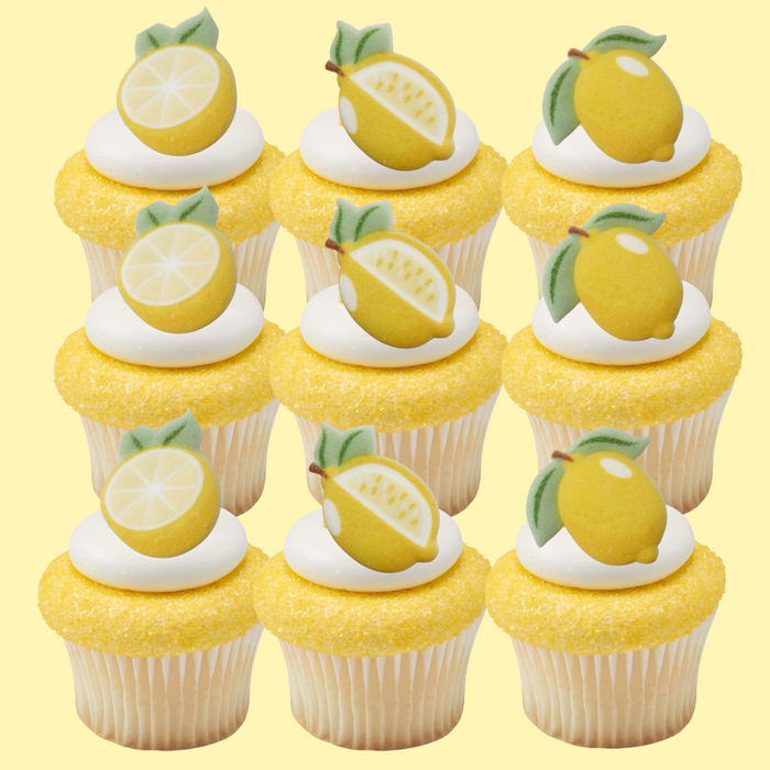 Lemon with Leaves Edible Decorative Sugars - 12ct, Asstd.