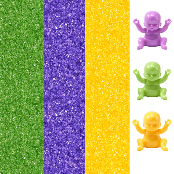 Mardi Gras King Sanding Sugar DecoKit (Colorful Babies)